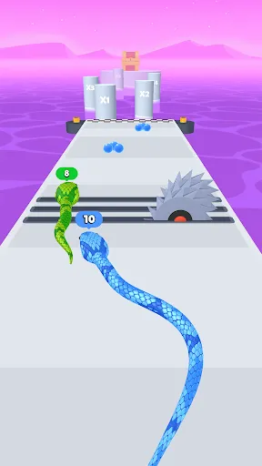 Gameplay screenshot 3 from Snake Run Race・3D Running Game - Arcade game
