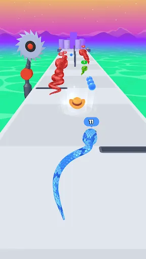Gameplay screenshot 4 from Snake Run Race・3D Running Game - Arcade game